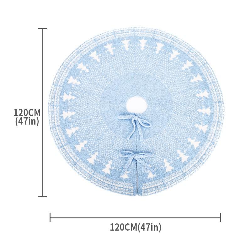 Christmas Tree Skirt Wool Knit Ornament Ins Style Home Decoration Xmas Gift