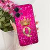 Dla Tecno Spark Go 3 2026 Modne Etui na Telefon z Koroną i Literami Dla Tecno Spark Go3 KN3 Czarne Silikonowe Miękkie Etui