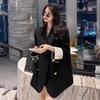 Black Blazer Suit for Women Spring Autumn Fashion Casual Suit Jacket for Women