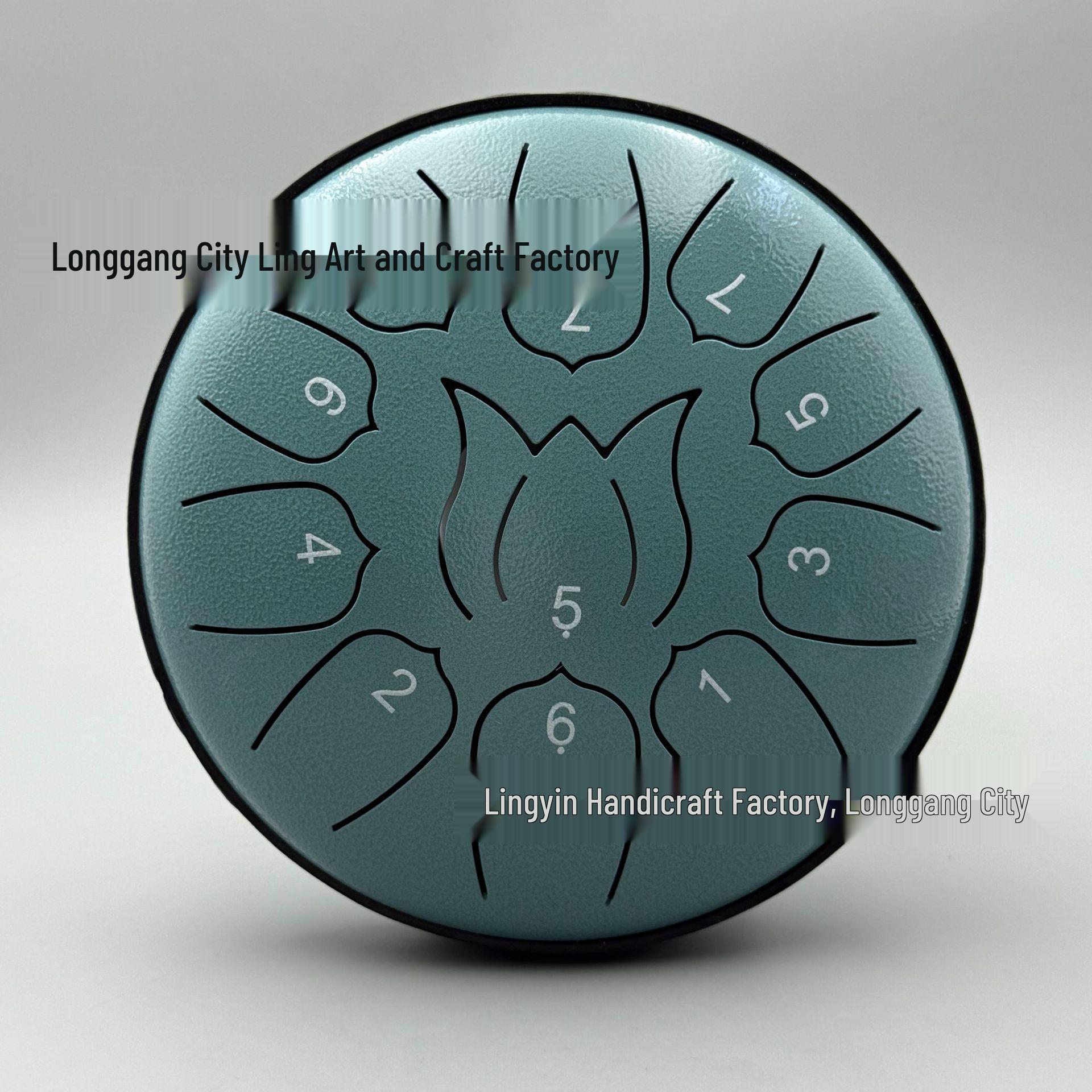 

6-inch 11-tone Ethereal Steel Tongue Drum for Meditation - Ideal for Beginners, Kids, and Adults.