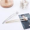 U Shape Metal For Girls Hanfu Pearl Korean Style Hairpin Women Hair Sticks Chinese Hair Fork