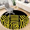 1pc Zebra Stripes Office Round Area Rug, Indoor Mat Suitable ForOffice, Under Office Chairs Bedroom Living Room Home Decor, Room Deco 060
