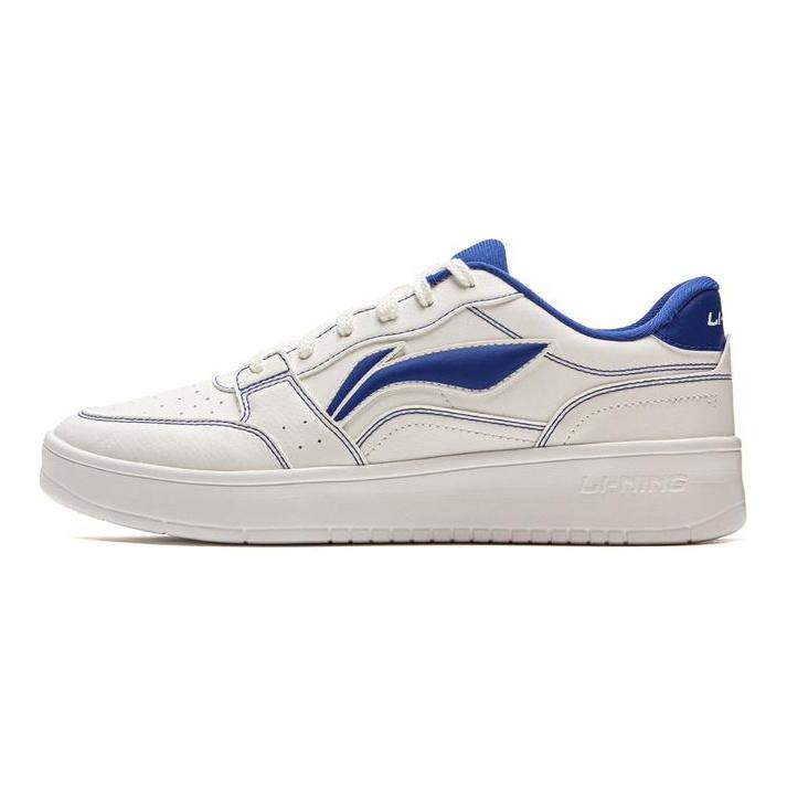 Li Ning Sycee Low top Skateboard Shoes Men's White Blue AGCV143-1