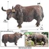 Cross-Border Animal Toy Set: Sheep, Cow, Horse, Donkey, Goat, Poultry Plastic Models