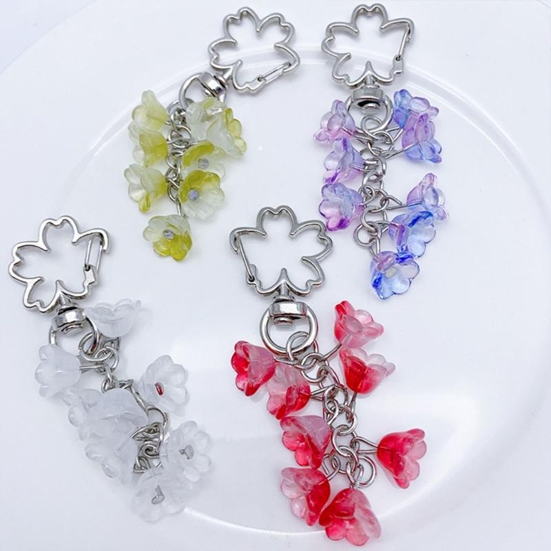 Bunter Blumenanhänger Schlüsselanhänger Blumenanhänger Schlüsselanhänger für Handys Taschen