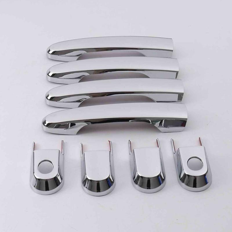 For Hyundai Tucson 2004 2005 2006 2007 2008 2009 2010 ABS Chrome Door Handle Cover Door Bowl Frame Trims Car Styling Accessories