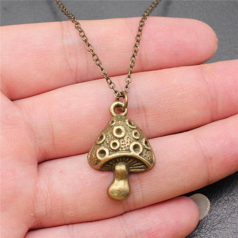 Necklace On The Neck 43cm Chain Clover Mushroom Leaf Kids' Jewelry Materials QN016