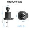 Universal Car Vent Phone Holder with Metal Hook and 17mm Ball Clip