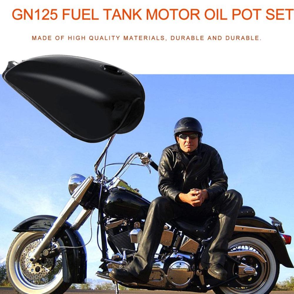 Universal Iron Fuel Tank For Suzuki GN125 GN Easy To Install with Fuel Switch with Fuel Cap