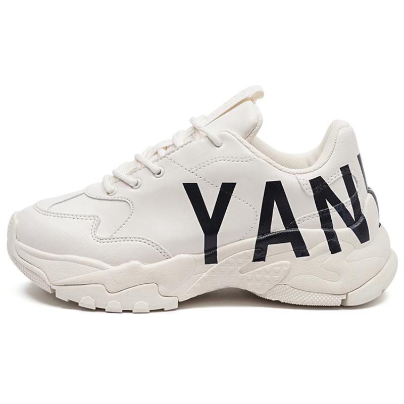 MLB Big Ball Chunky P Mega Slip Resistant And Abrasion Resistant Support Low top Chunky Sneakers Unisex White Sneakers