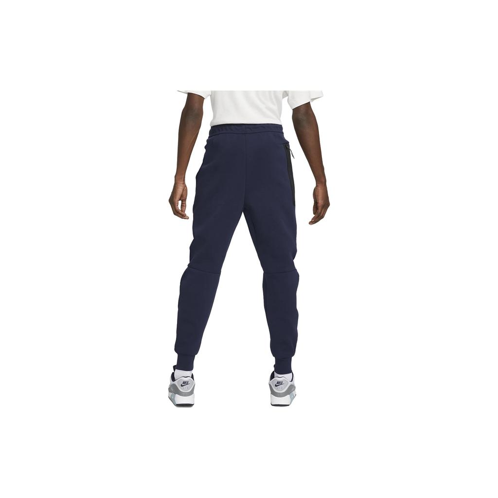 Nike Chelsea FC Tech Fleece Logo Embroidered Drawstring Cuffed Knit Joggers Men Joggers Navy-Blue DM2900-419