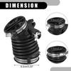 Air Cleaner Intake Hose Tube with Clamps 17225-R1A-A01 for Honda Civic 2012-2015