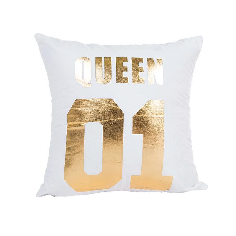 New Summer Hot Stamping Pillowcase Soft and Comfortable Sofa Decoration Home Fashion Pillowcase