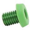 Pool Cue End Plug Aluminum Alloy Screw Rubber Cover Billiard Cue Bottom Bumper for Connecting Club and Extension Handle