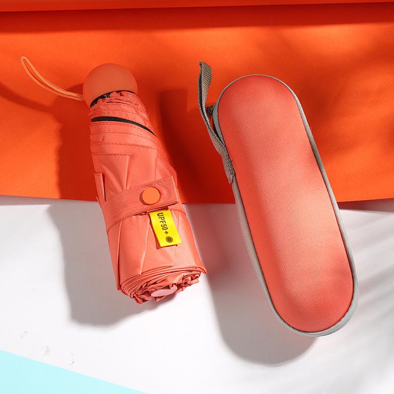 Kompaktní mini slunečník s dvojím použitím: UV ochrana a přenosná sluneční clona