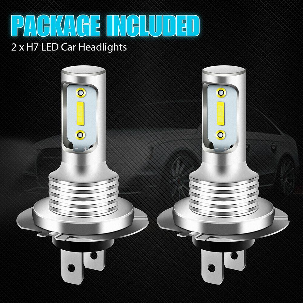 2 Stück H7 LED-Scheinwerferlampe, Auto-Nebelscheinwerfer, Fern- und Abblendlicht-Umrüstsatz, 6000 K, 110 W, ultraweiß