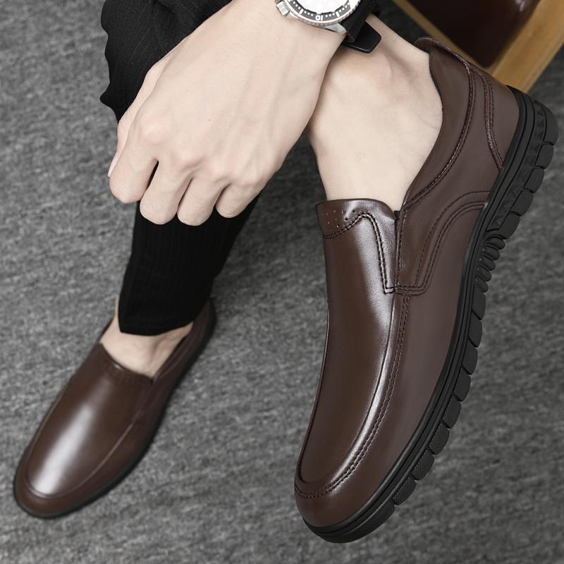 Fashion High Quality Mens Loafers Genuine Leather Men Casual Shoes Handmade Moccasins Breathable Male Walking Shoes Comfort Travel Flats
