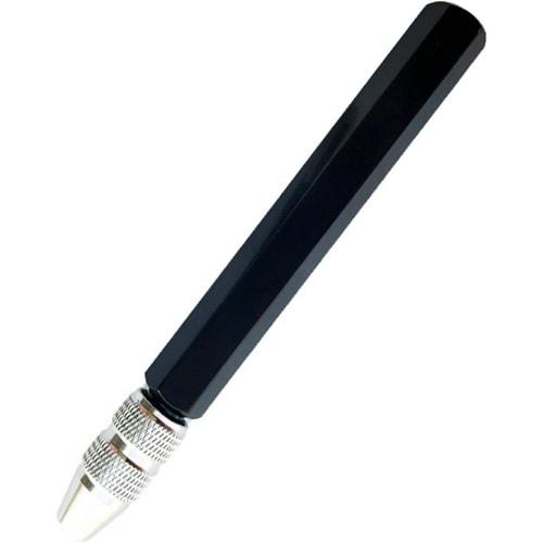 YFFSFDC Zanjutsu Line Chisel Holder, 3.2mm Shaft Diameter, Hexagonal Grip, for Carving Carbide, Plastic Models, Stable Handle, for Carbide Scribing Ne