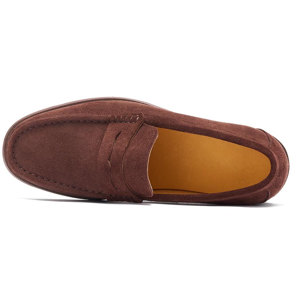 Fashion New Wholesale 2025 Men's Loafers Shoes Brand Genuine Leather Slip-On Closure Cow Suede UK Casual Shoes for Walking and Driving