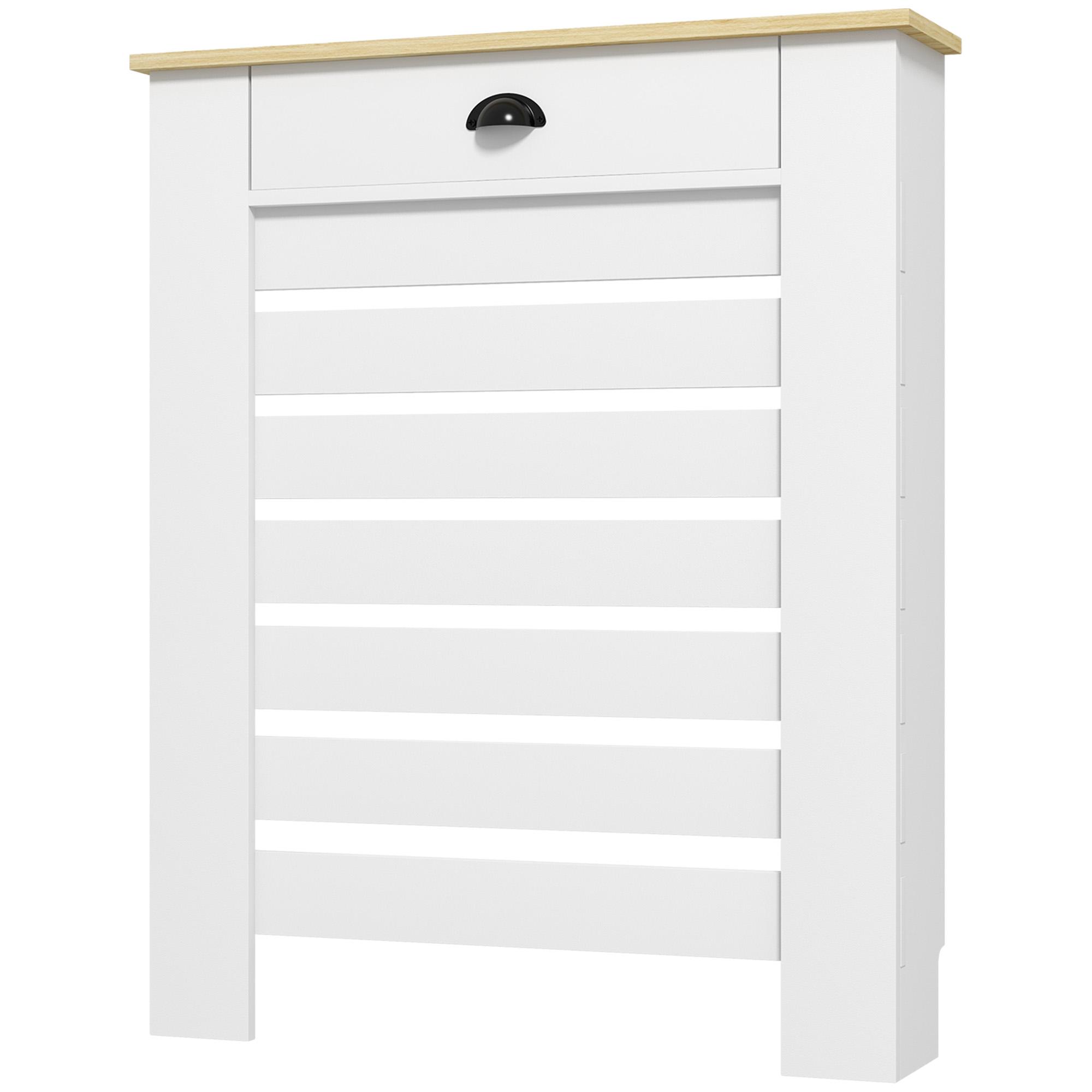 Housse de radiateur avec tiroir Blanc 95,5H X 78L cm