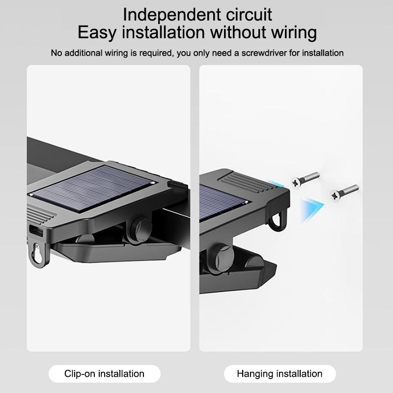  Upgraded Intelligent Sensing Solar Clip Lamp Outdoor Courtyard Lamp Garden Lighting Solar Wall Lamp