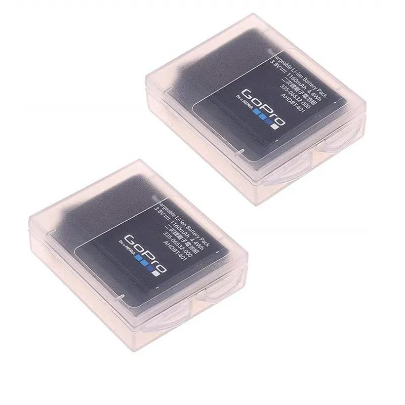 

2 шт. защитный пластиковый чехол для аккумуляторной батареи, аксессуары для камеры Gopro Hero 10 9/8/7/6/5, сумка для крепления аккумулятора Battery storage box