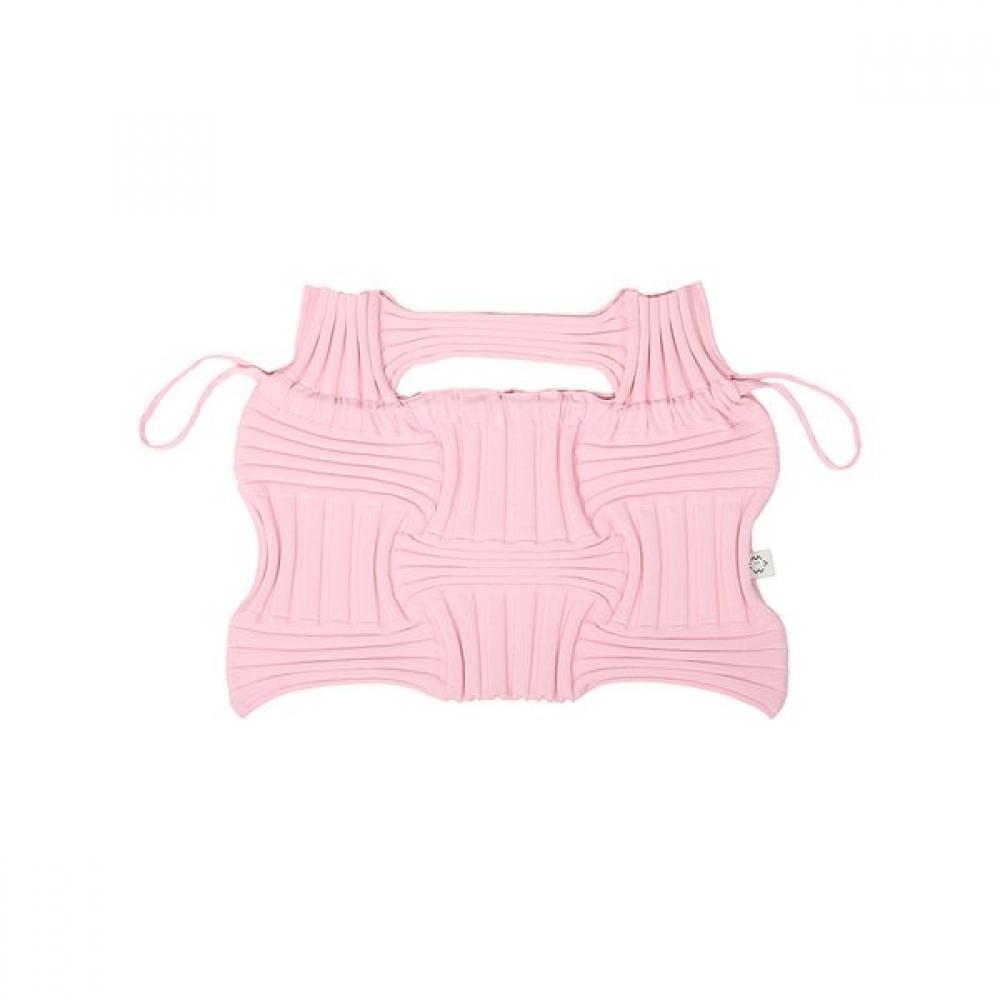 Pleatsmama Light Pink Big Bow Bag