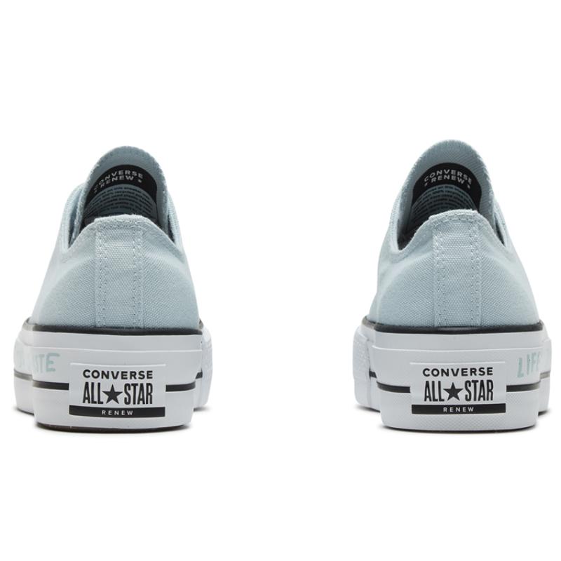 Converse Taylor All Star Lift Renew Canvas Thick Sole Light Blue Sneakers 'Blue White' Women's