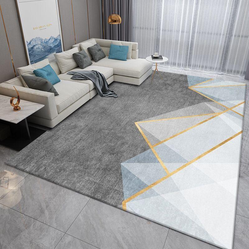 Geometric Pattern, Durable and Soft Large Area Mat for Bedroom Living Room Indoor/Outdoor Decorative Floor Mat In Various Sizes