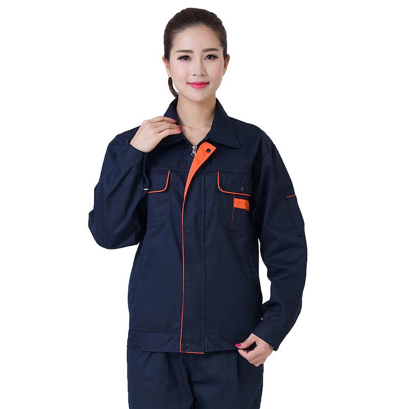 Pánská sada pracovního oblečení s dlouhým rukávem: Oblek pro autoopravy a svařování s potiskem loga pro jaro a podzim