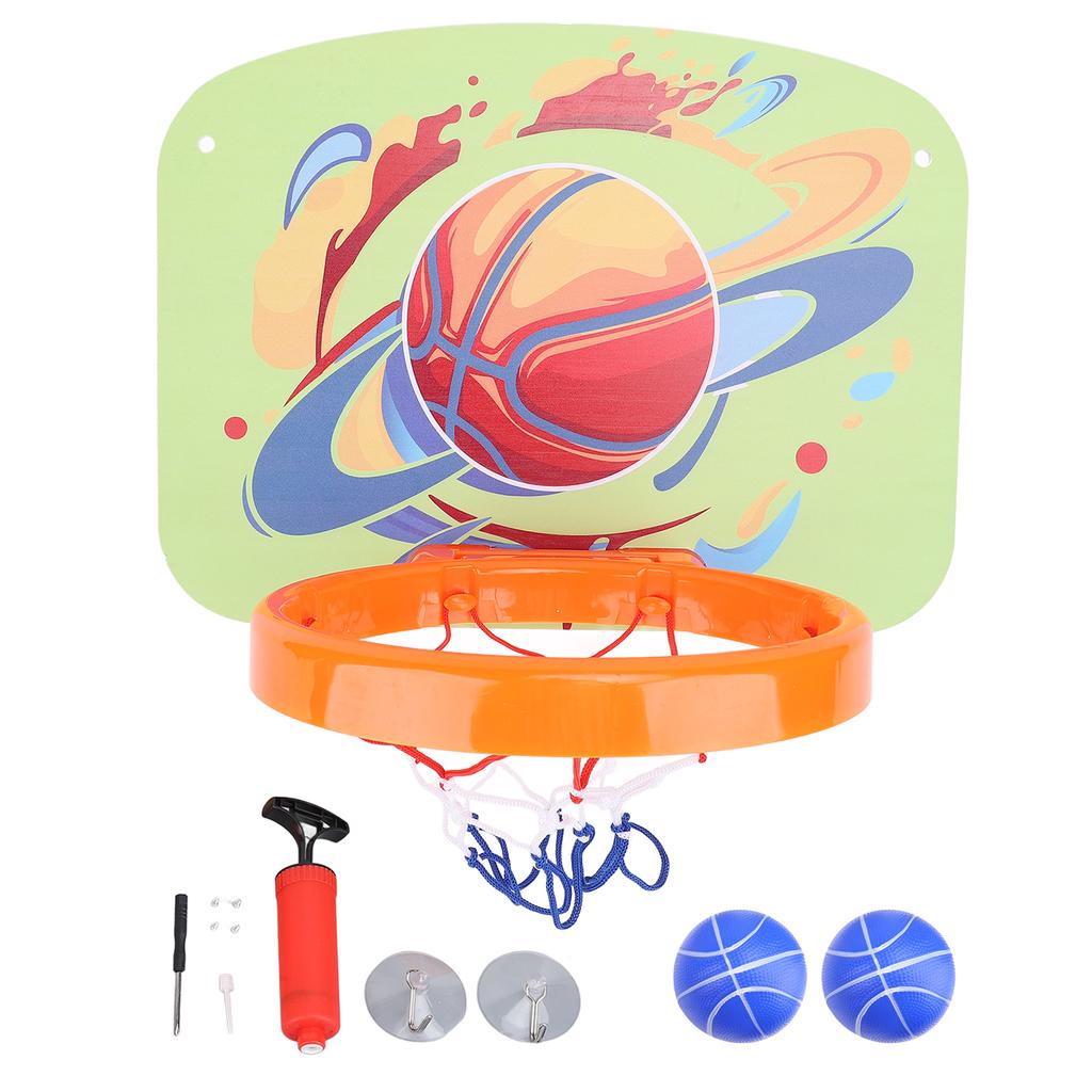 Kinder Basketballkorb Indoor Ohne Bohren Hängend Indoor Basketballziel Spielzeug Höhenverstellbar Cartoon