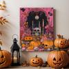 Halloween Posters and Prints Pink Gothic Art Canvas Prints Wall Art Spooky Season Poster Wall Decor No Frame