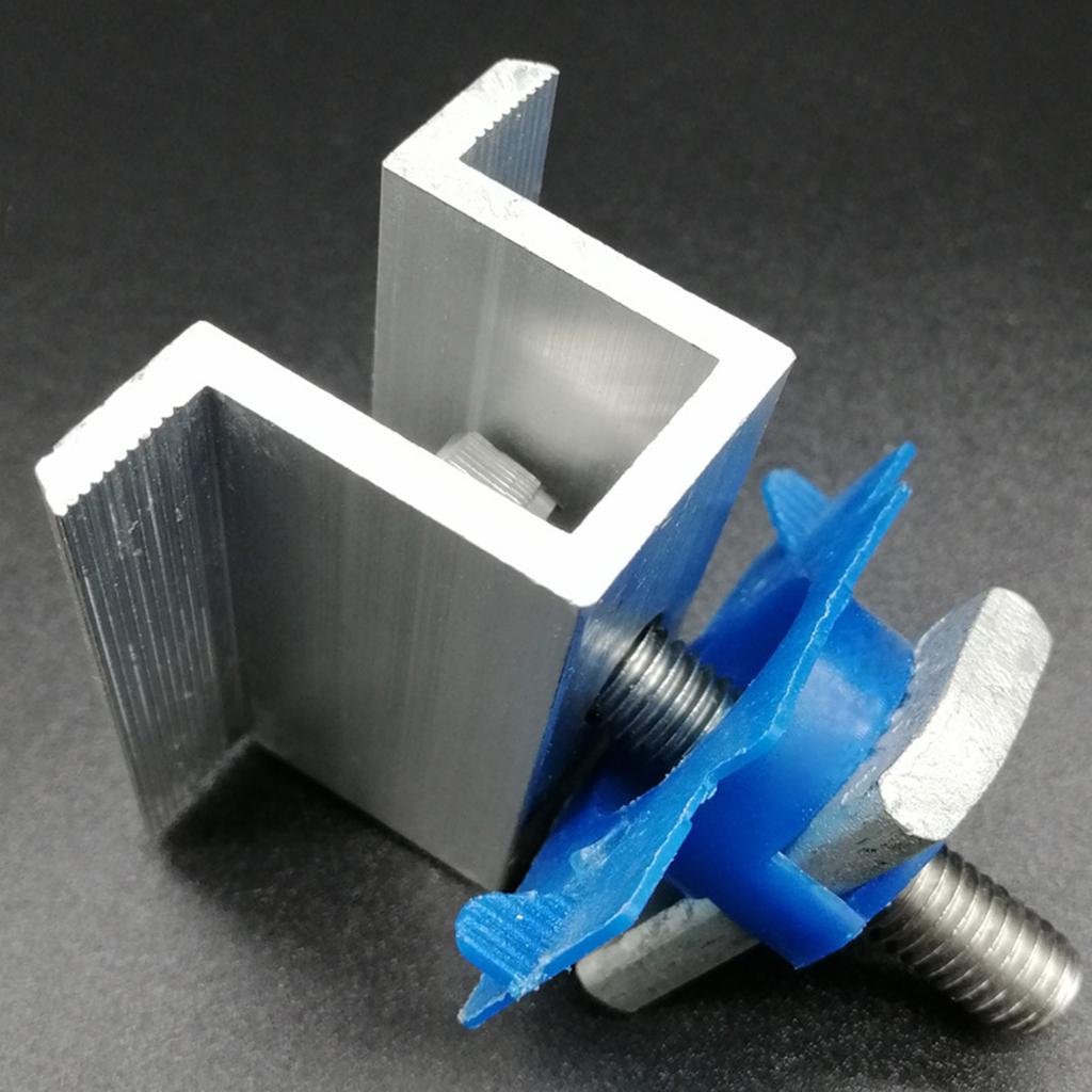 10 Pcs Solar Panel Mid Clamps Solar Panel Mounting Bracket Clamp Wide Photovoltaic Support Solar System Accessories