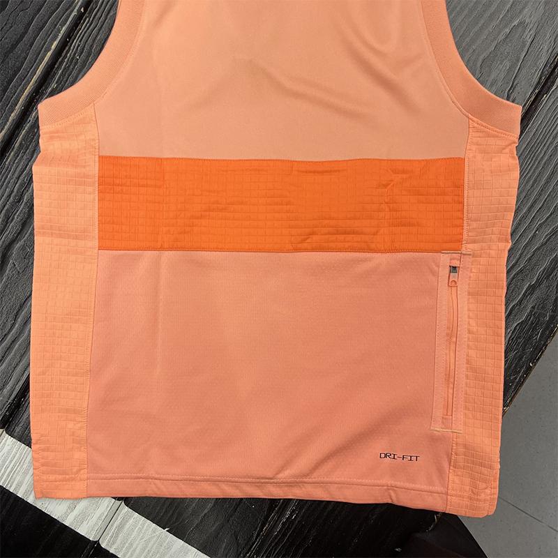 Jordan Patched Logo Crew Neck Sleeveless Vest Men Tops Orange CZ4742-808