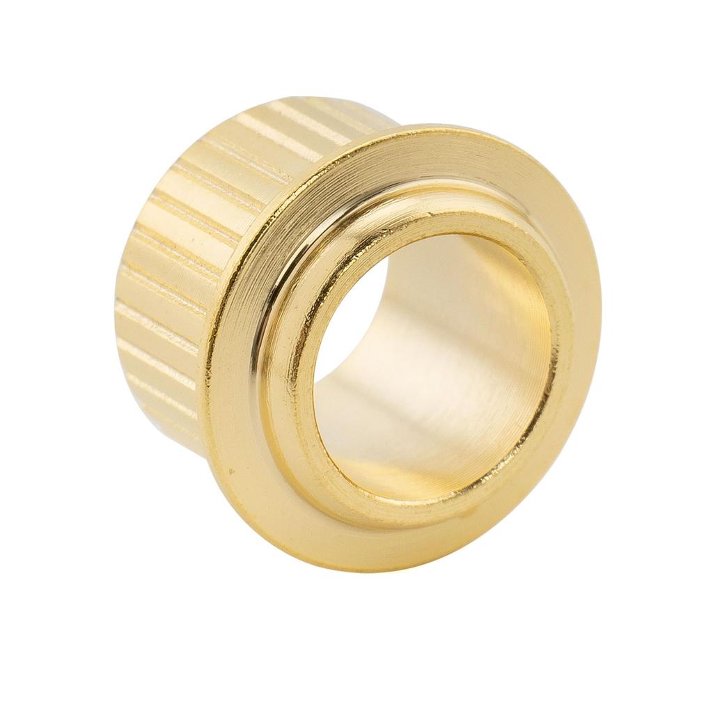 Musiclily Ultra Brass Vintage Style Guitar Tuning Peg Bushings for Fender Electric Gold of 9.2mm Guitars, (Set 6)