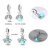 Copper Charms Luminous Glowworm Beads Fit Original Bracelet Pendants Diy Jewelry Gift For Women