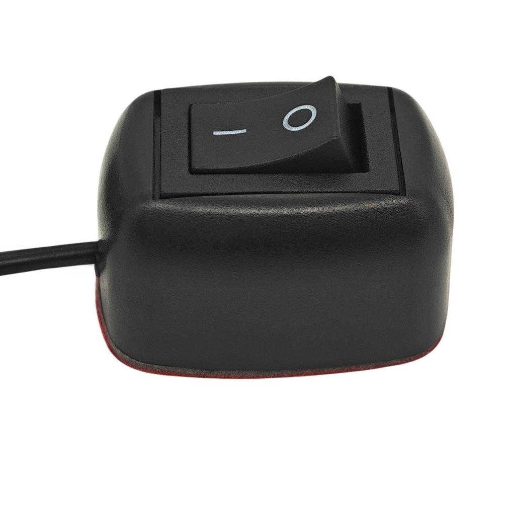 2 Pcs On/Off Switch, Snap Switch On Cable Black