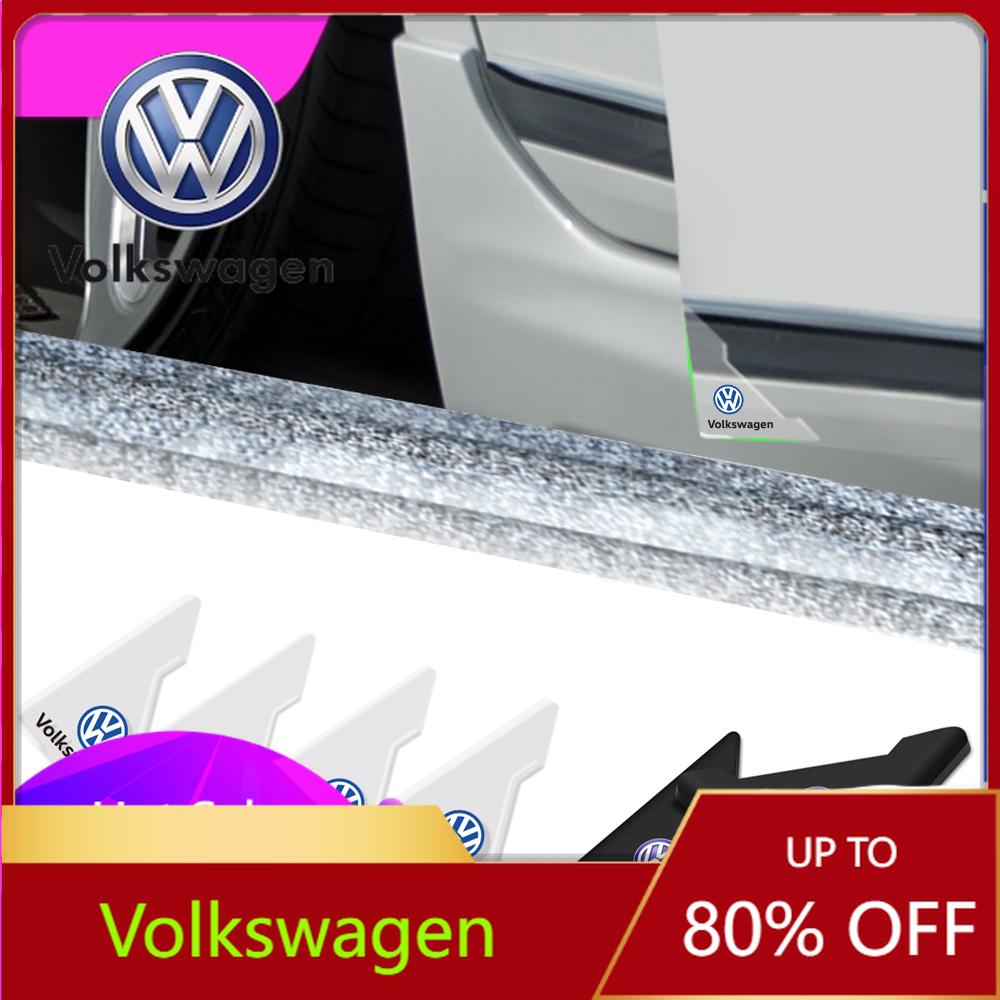 Valve Stems Caps Car Sticker For VW Volkswagen Jetta MK5 Golf 2/4Pcs Transparent/Black Car Door Corner Protective Sticker For Vo QQ6