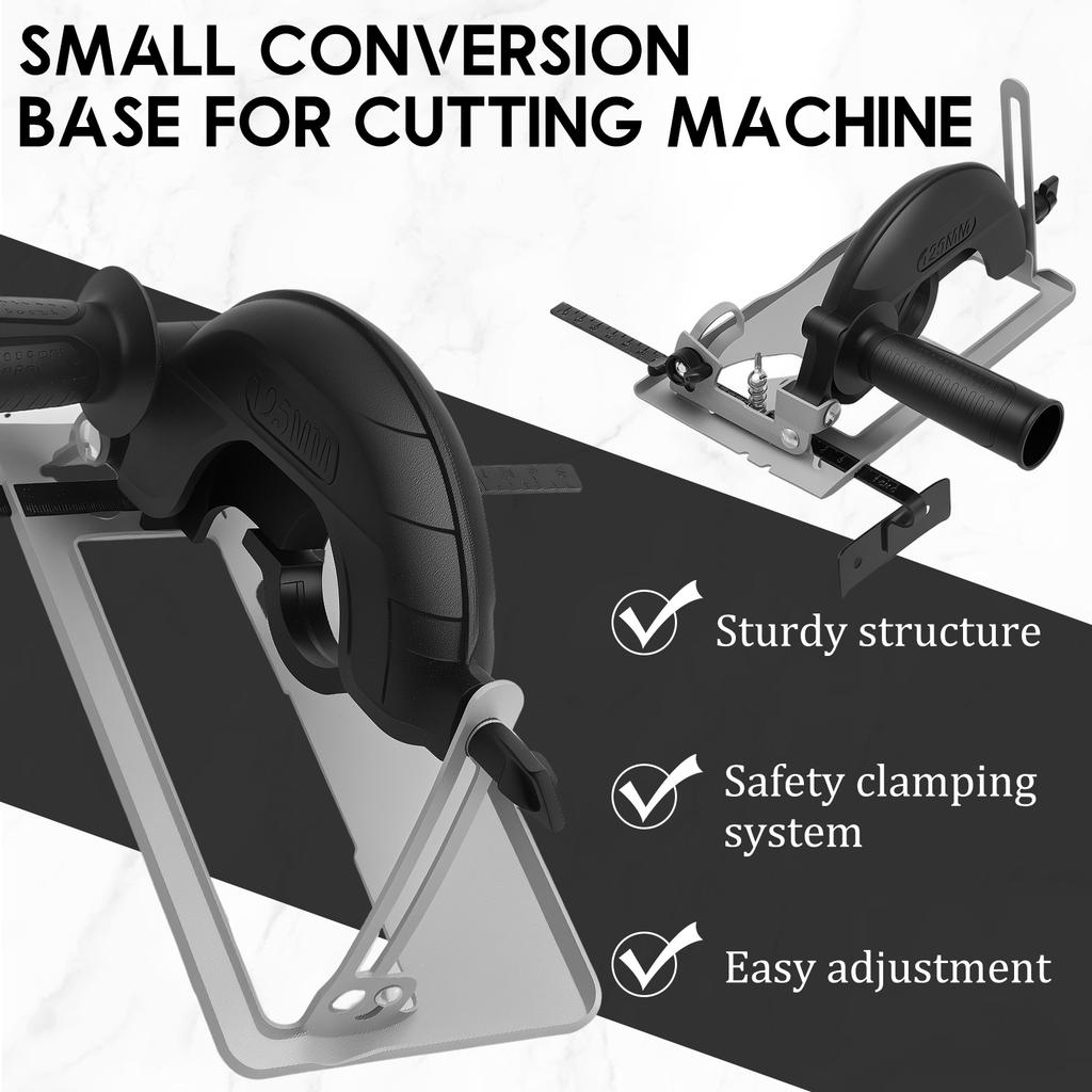 Angle Grinder Holder 45° Adjustable Cutting Machine Slotting Base 0-40mm Cutting Depth Angle Grinder Bracket Precision Angle