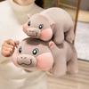 Chubby Plush Moo Deng Doll Sleeping Pants Hippopotamus Stuffed Animal Doll  Room Decor