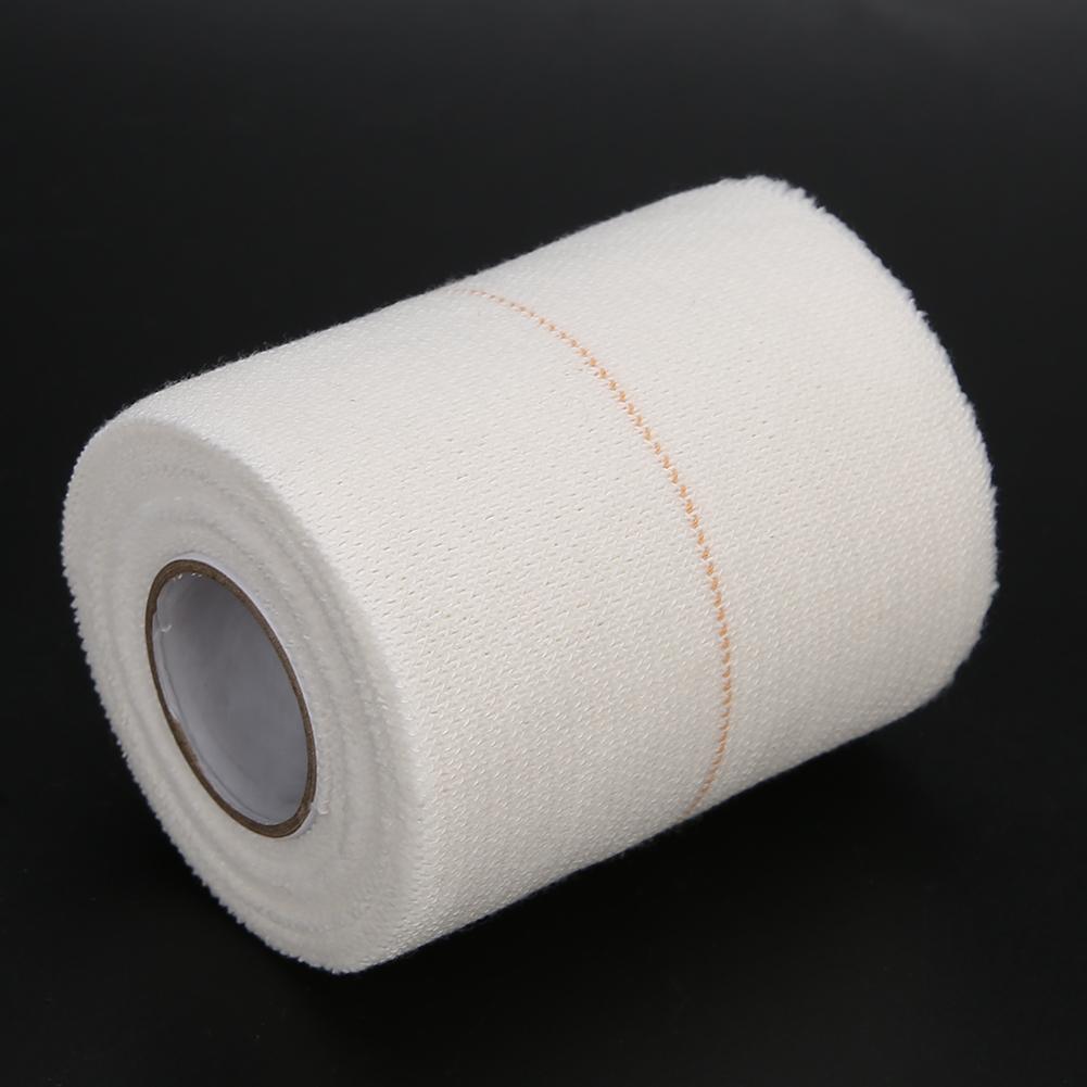 Portable Cotton Sports Sprain Fixation Bandage Joint Ligament Protective Bandage White7.5cm X 4.5m