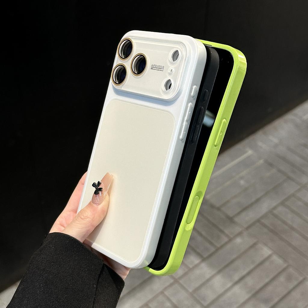 Seconds become simple solid color AG case, suitable for iPhone16Pro max Apple 17 mobile phone case 14/15 bright border