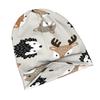 ZLIENSZUS Adult Woodland Animal Knit Hat - 2D Flat Print & Forest Creatures, Soft Suitable for Weekend Outings, Daily Wear, Themed Events | Stylish Fo