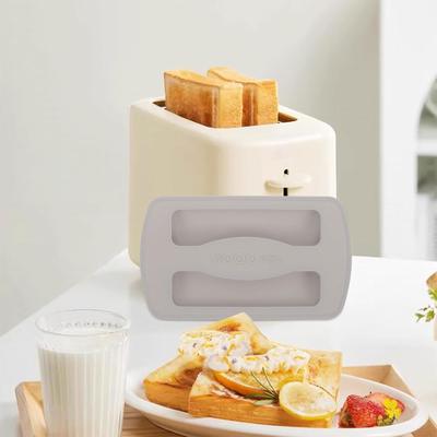 Zestaw 2 silikonowych pokrywek na toster, zamiennych, pokrowiec przeciwpyłowy na toster, pokrowiec na maszynę do tostów, pokrowiec na maszynę do pieczenia chleba dla tosterów