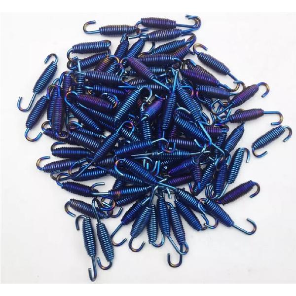12 Pcs Motorcycles Universal Stainless Steel Exhaust Pipe Spring Hook 68mm 2.68" 719144486907|