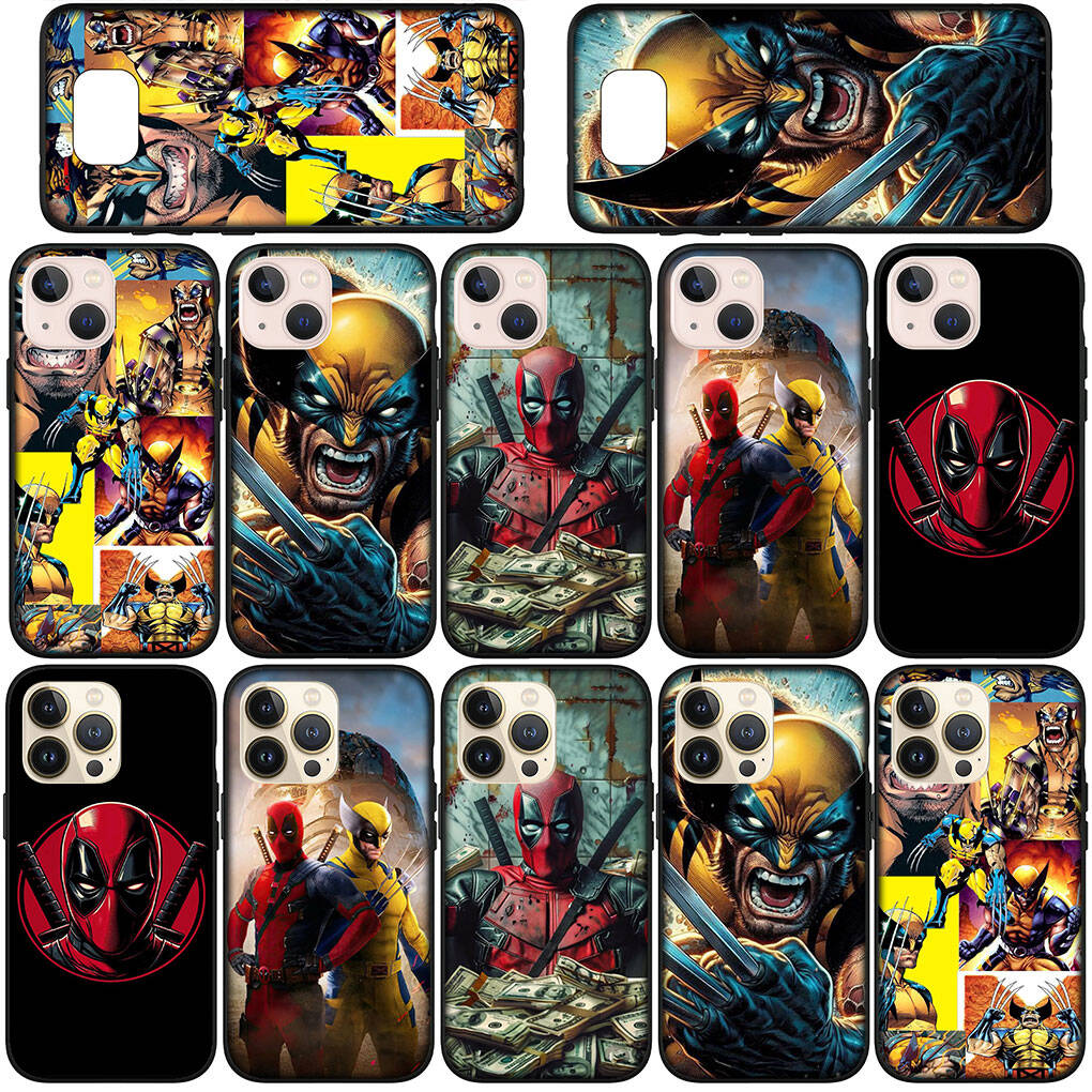Case for iPhone 17 16 15 Xiaomi Poco F8 F7 X7 X6 M8 C85 C75 C71 Redmi Note 14 13 12 11 Pro Max A3 A4 14C 13C 15C Deadpool VS Wolverine Superhero Cover