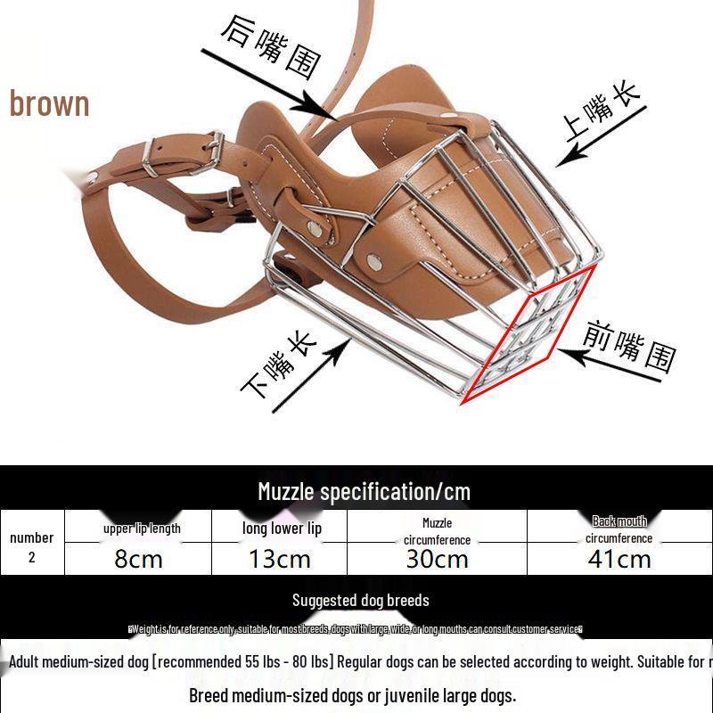 Universal Dog Muzzle for Malinois, Doberman, Golden Retriever, and German Shepherd - Anti-Bite, Anti-Bark, Anti-Ingestion Mouth Cover.