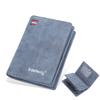 Men Pu Genuine Leather Short Wallet With Zipper Coin Pocket Vintage Big Capacity Male Short Money Purse Card Mount New