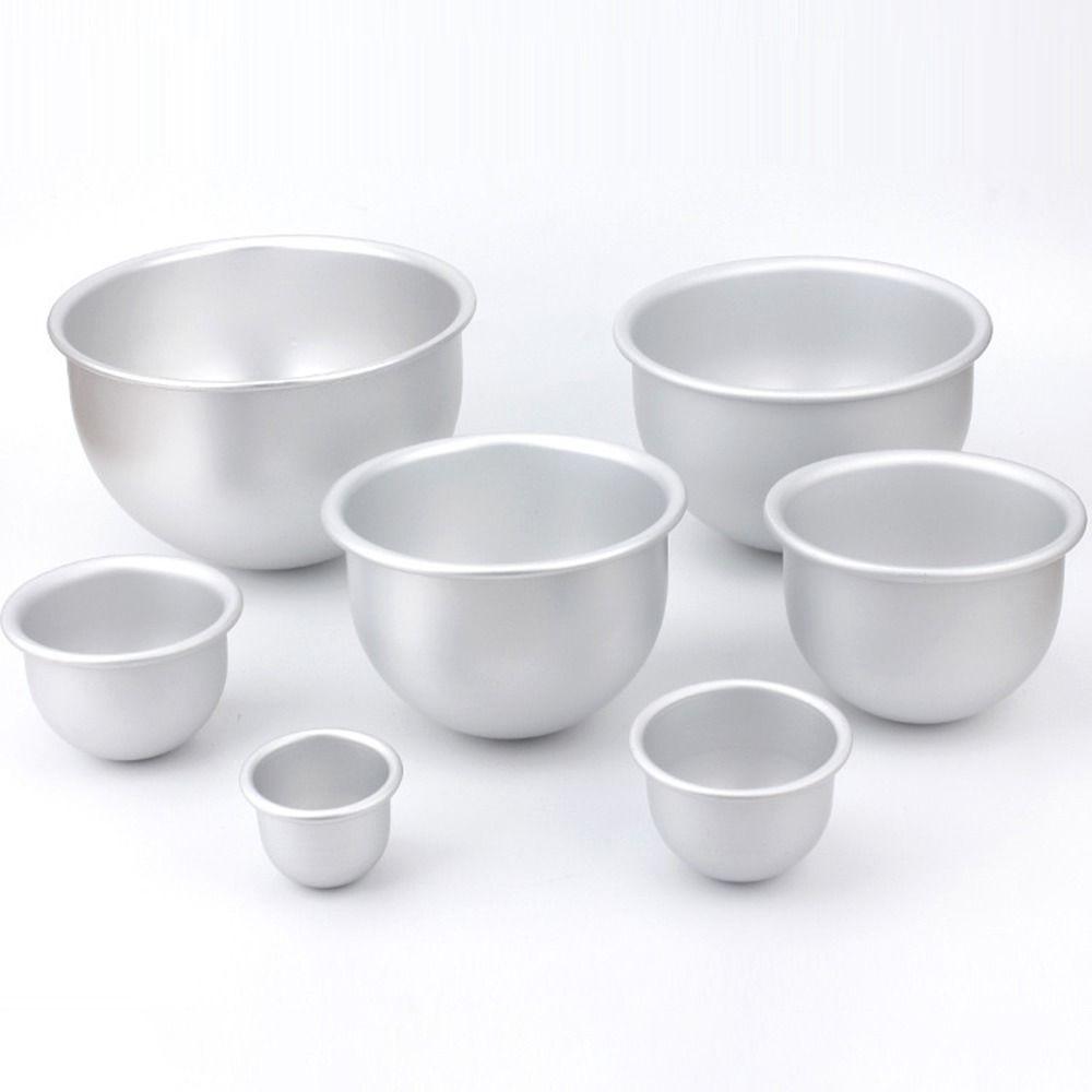 Aluminum Zinc Zinc Alloy Half Round Ball Cake Mold Semicircle Doll Dress Cake Mold  Pudding