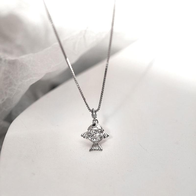 

Женская корейская версия ожерелья «Маленькая рыбка» для всего тела, креативная, простая и элегантная, универсальная цепочка на ключицу